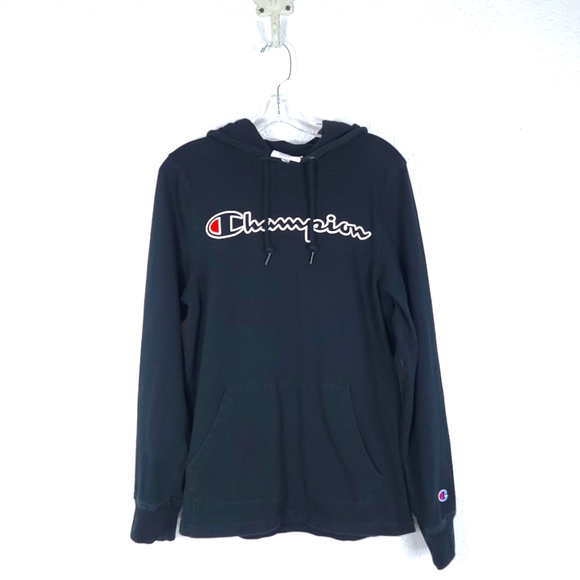 Champion Tops - CHAMPION Graphic Sweatshirt Hoodie Black
